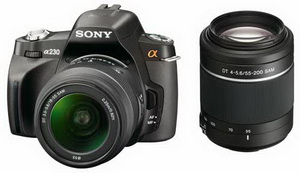 Sony Alpha A230 + объективы 18-55 + 55-200 KIT 