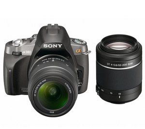 Sony Alpha A380 + объективы 18-55mm + 55-200mm KIT